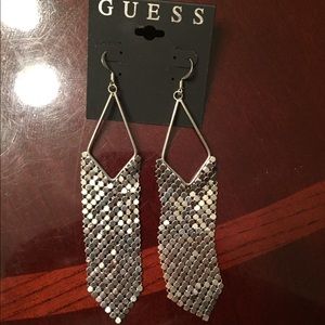 Silver Guess Earrings
